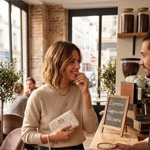 Michael Kors Jet Set Travel Large Continental Wristlet - Vanilla Signature